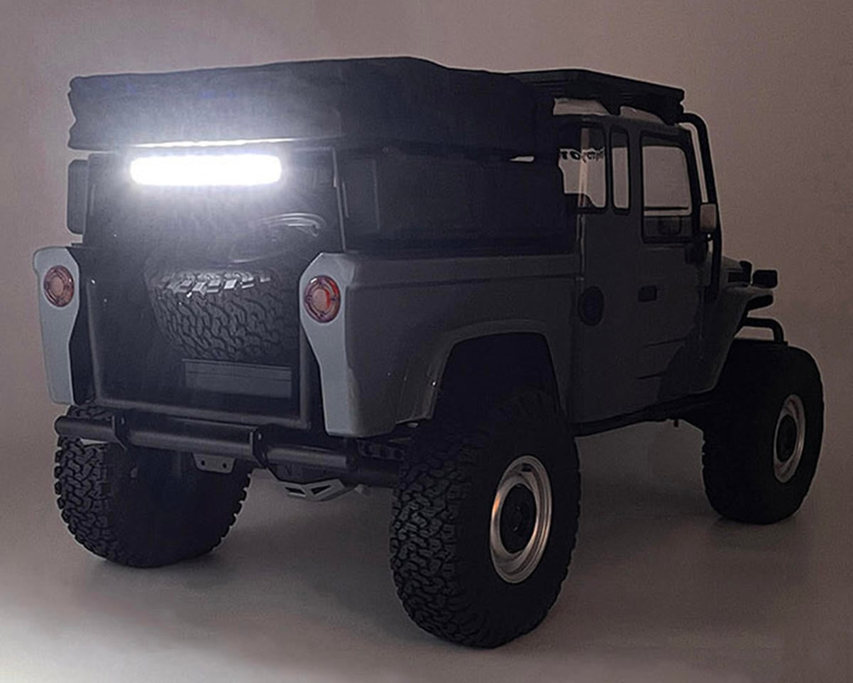 RC4WD Vanquish VS4-10 Scale Rear Bed Rack & Tool Box W/ LED Light Bar