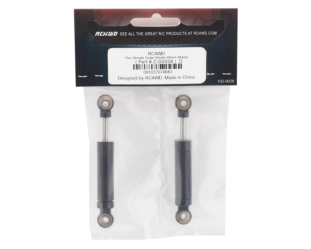 RC4WD Ultimate Scale Shocks (2) (Black) (60mm)