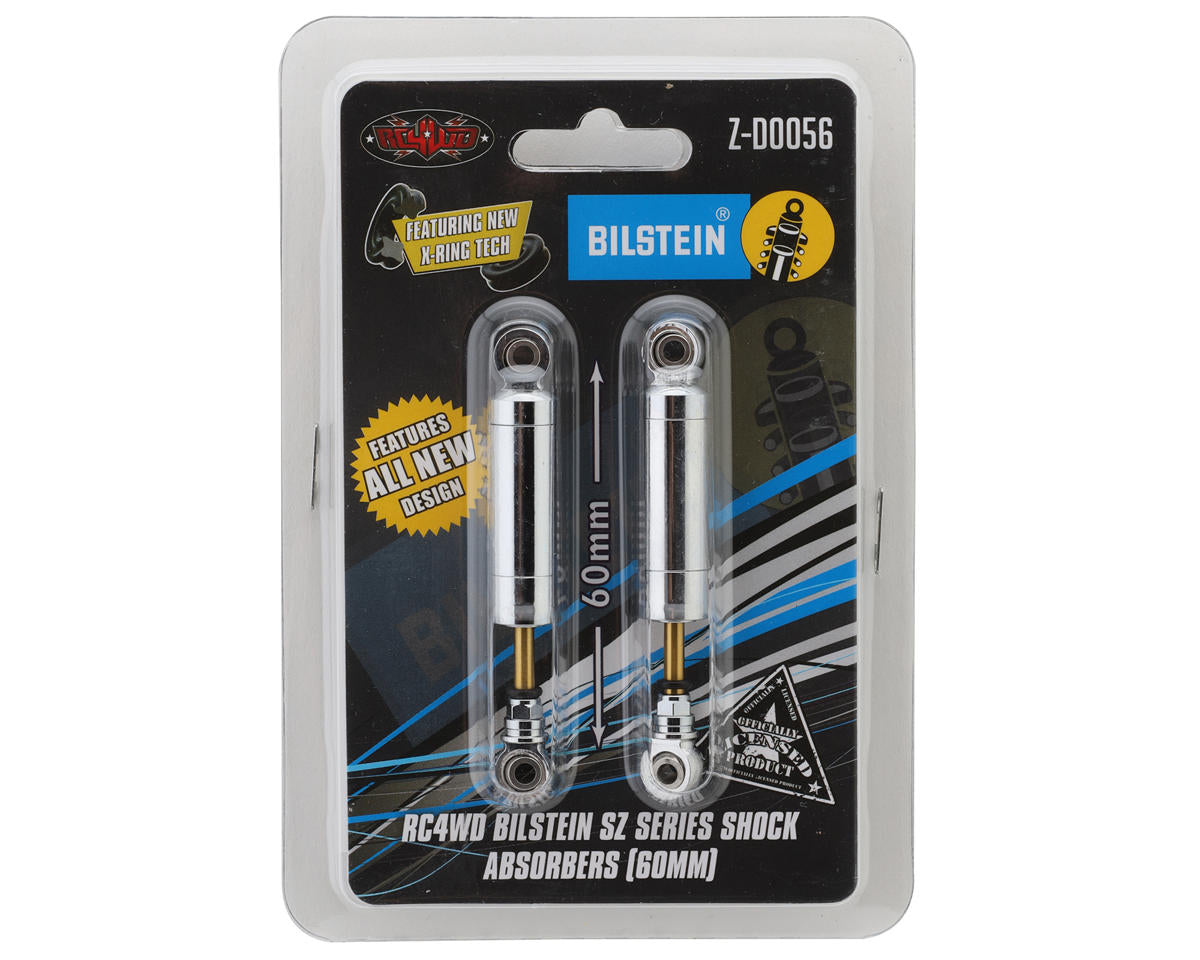 RC4WD Bilstein SZ Series Internal Spring Shocks (Chrome) (60mm) (2)