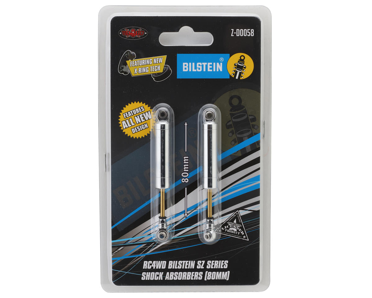 RC4WD Bilstein SZ Series Internal Spring Shocks (Chrome) (80mm) (2)