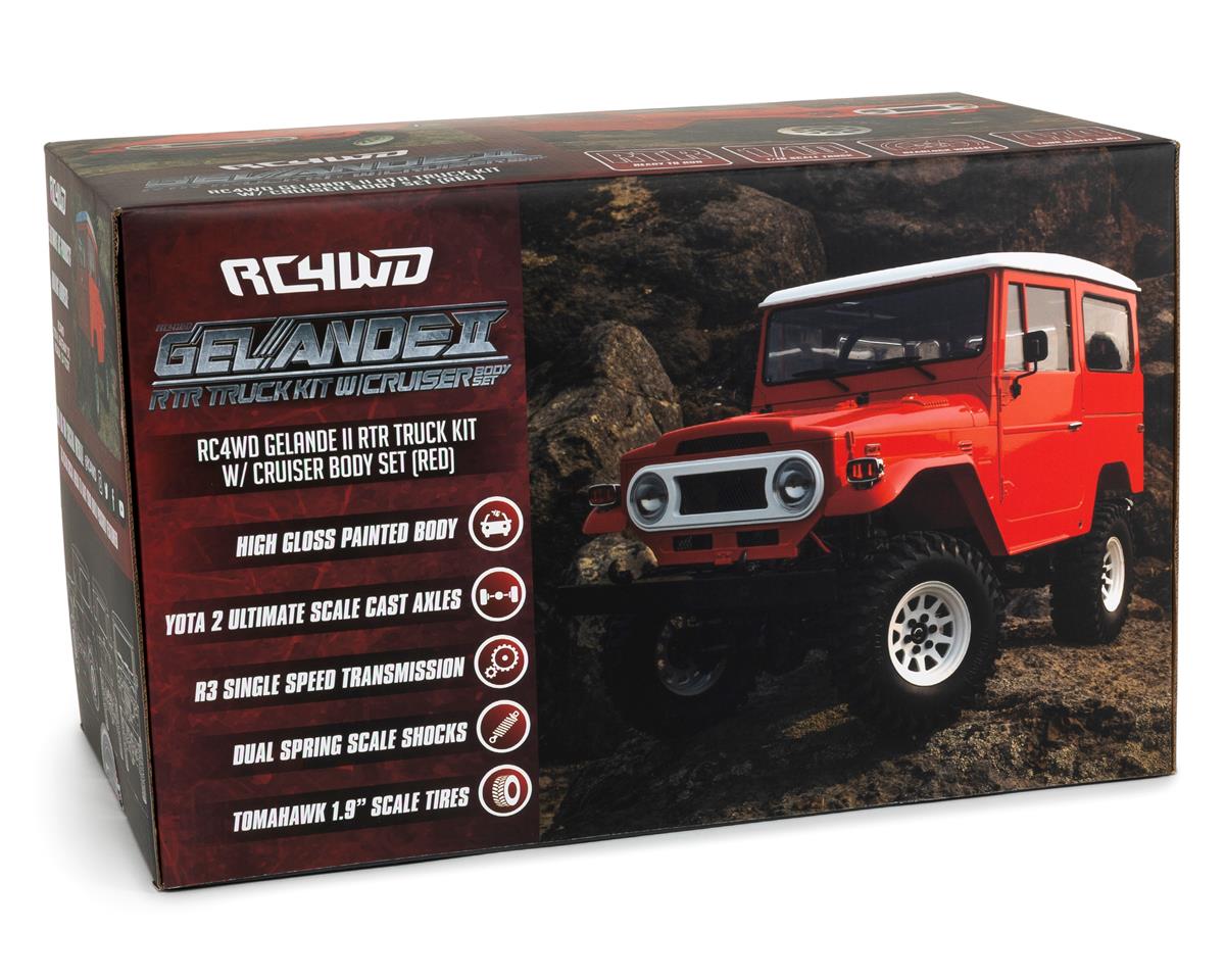 RC4WD Gelande II RTR 1/10 Scale 4WD Crawler w/Cruiser Body Set (Red)