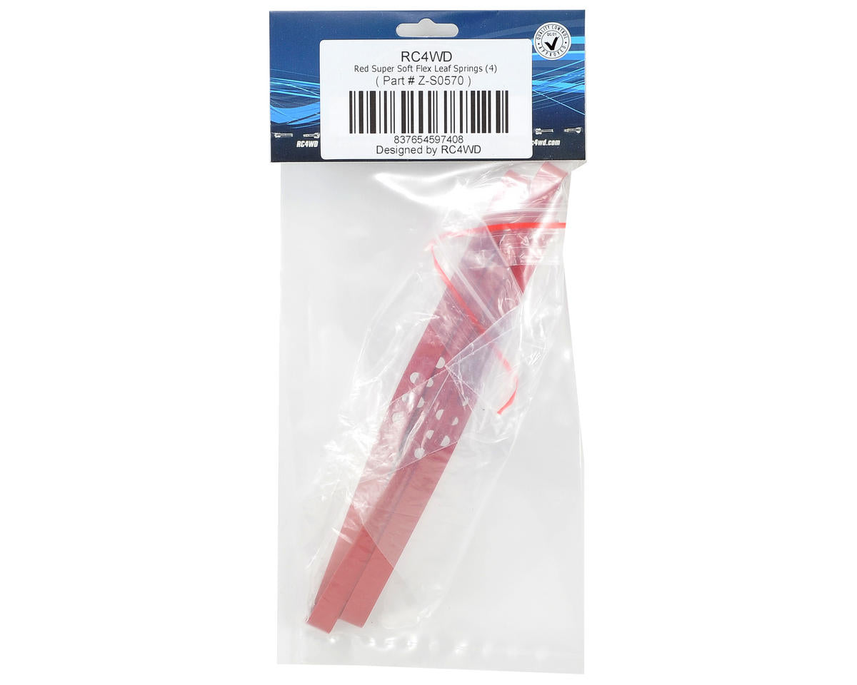 RC4WD Trail Finder Flex Leaf Spring (Red - Super Soft) (4)