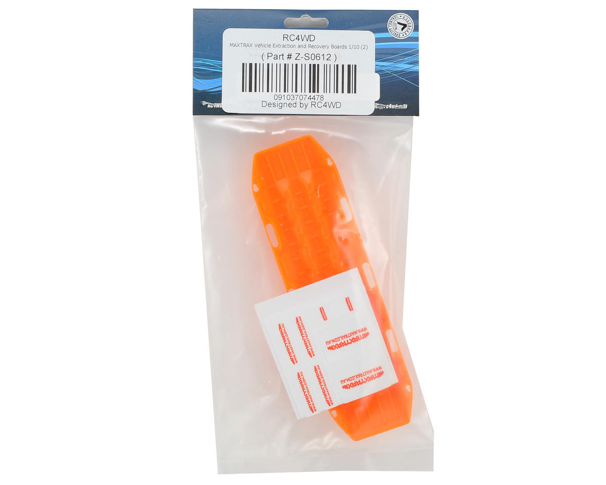 RC4WD MAXTRAX 1/10 Vehicle Extraction & Recovery Boards (2) (Orange)