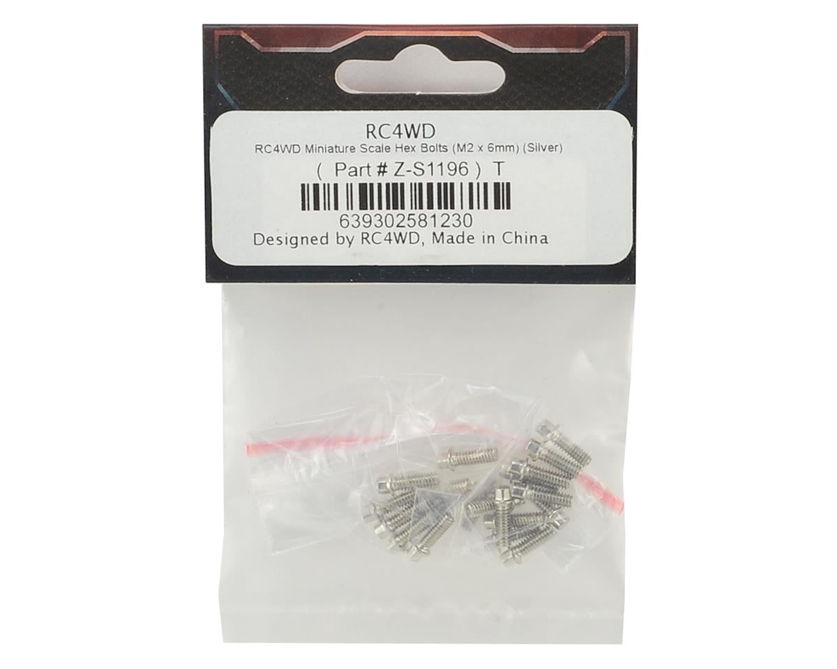 RC4WD 2x6mm Miniature Scale Hex Bolts (Silver) (20)