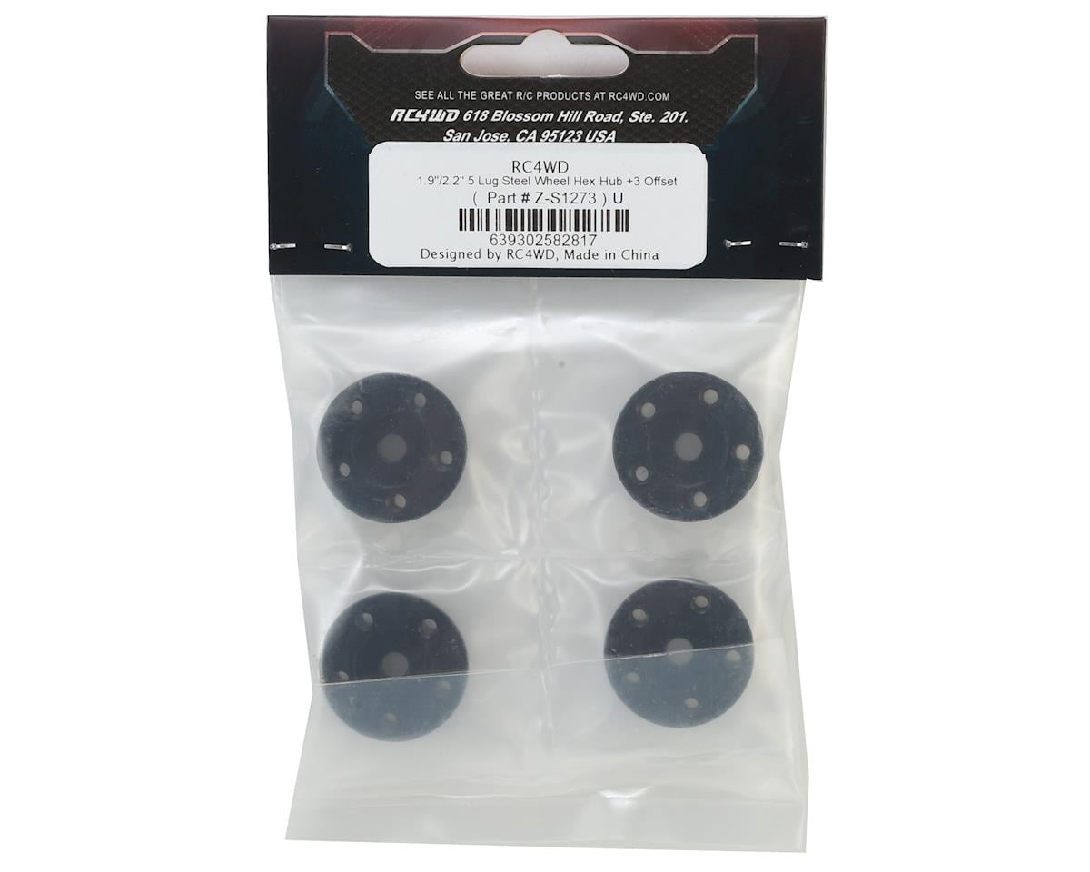 RC4WD 5 Lug 1.9"/2.2" Steel Wheel Hex Hub (+3 Offset)
