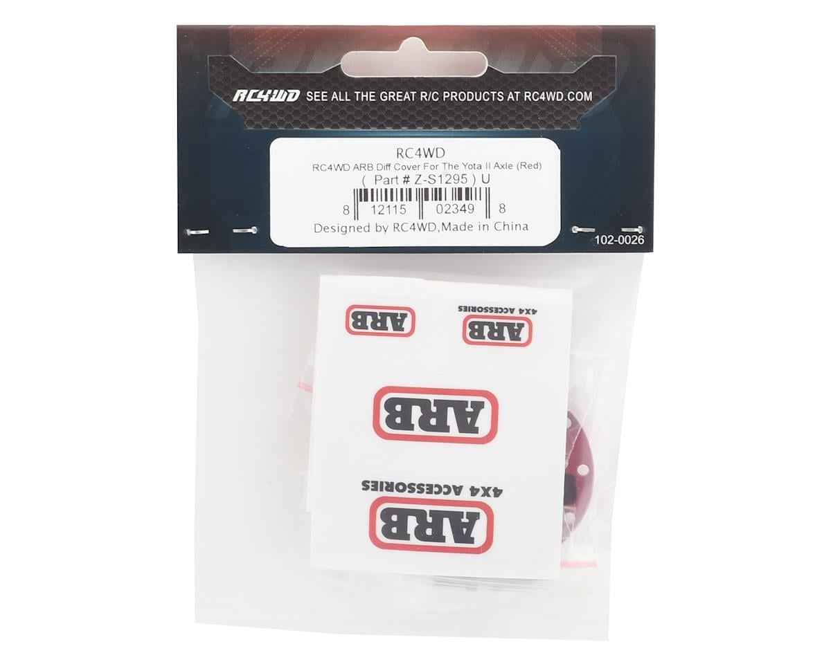 RC4WD ARB Diff Cover, Red: Yota II Axle