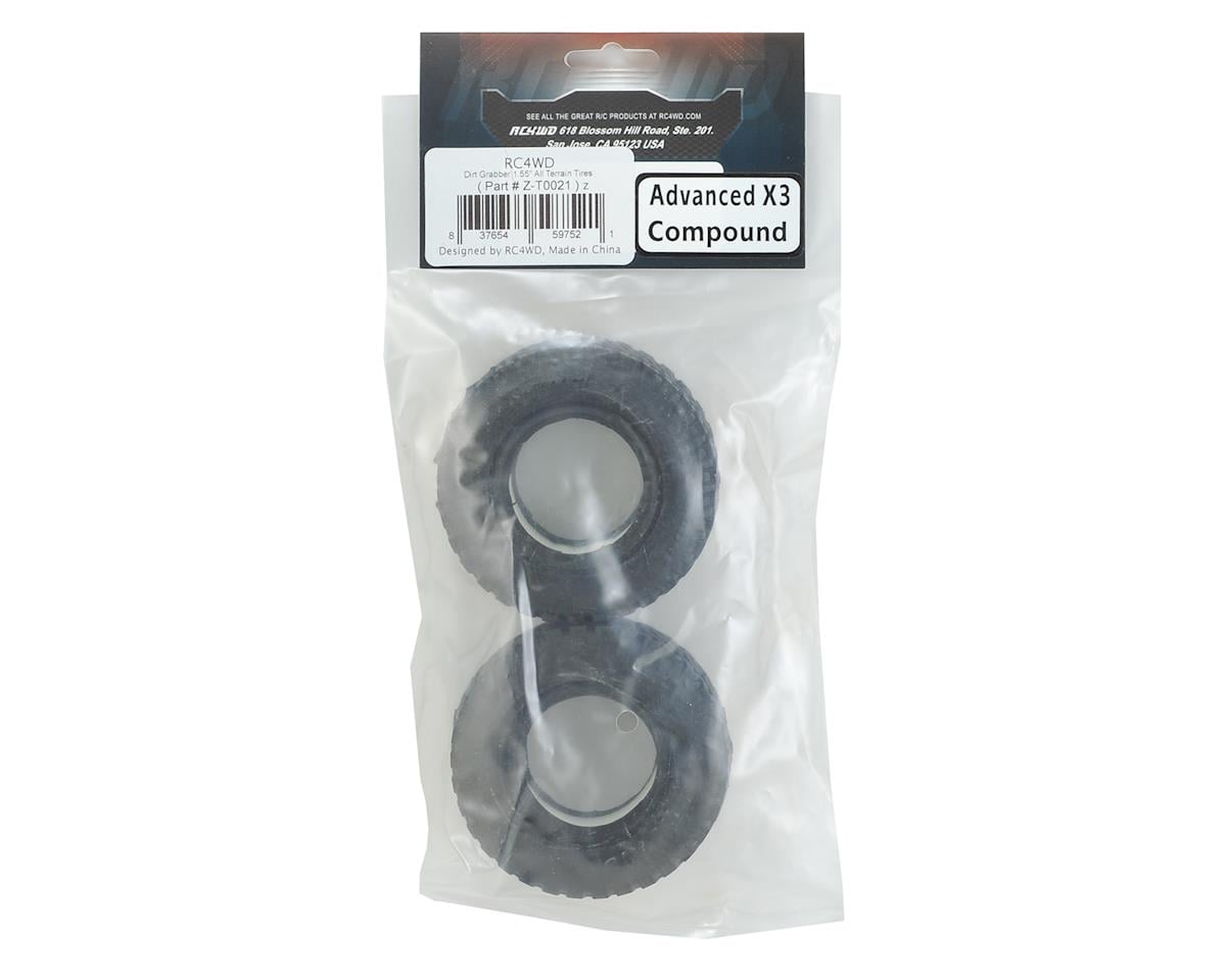 RC4WD Dirt Grabber 1.55" All Terrain Tires (X3)