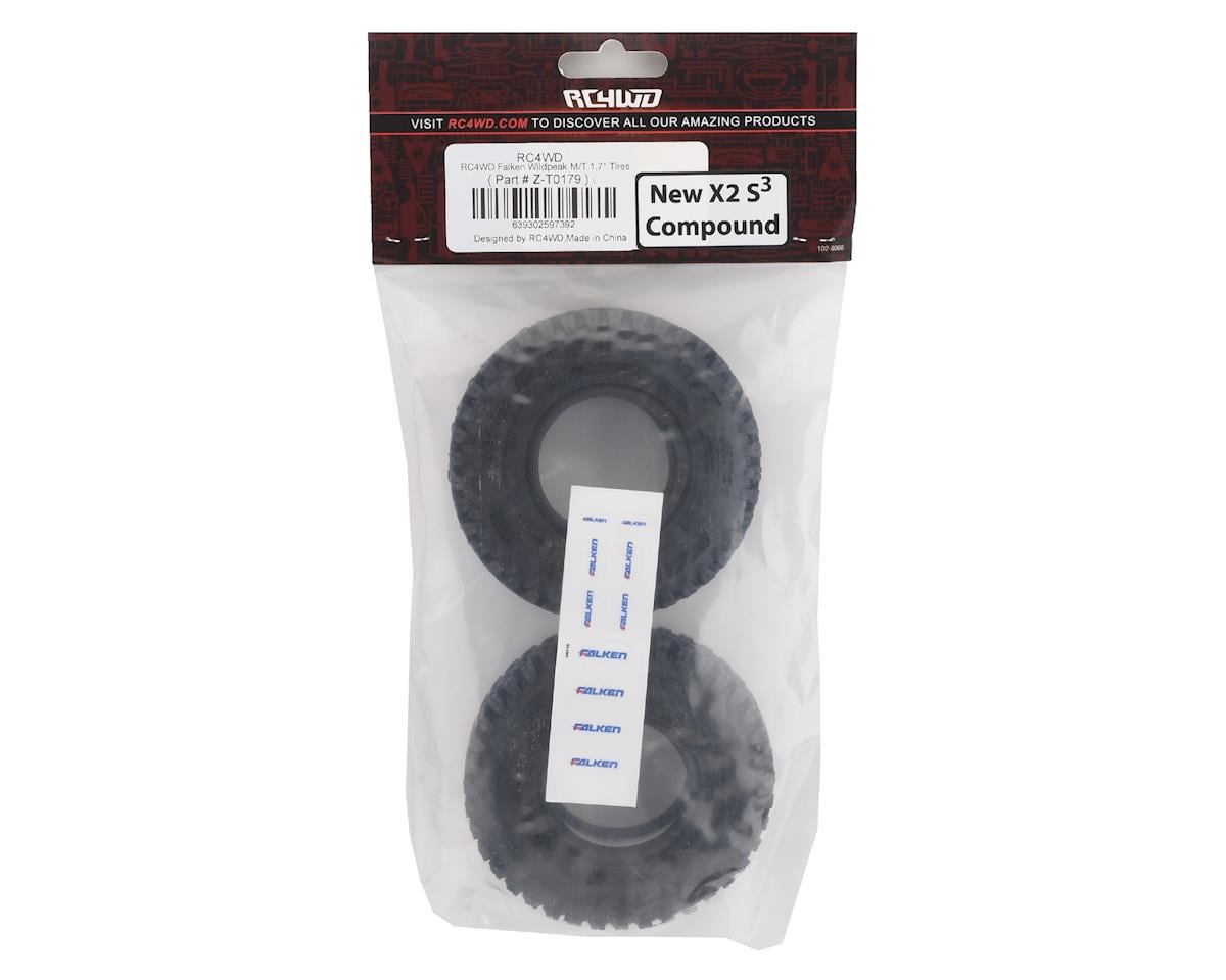 RC4WD Falken Wildpeak M/T 1.7" Scale Rock Crawler Tires (2) (X2S3)