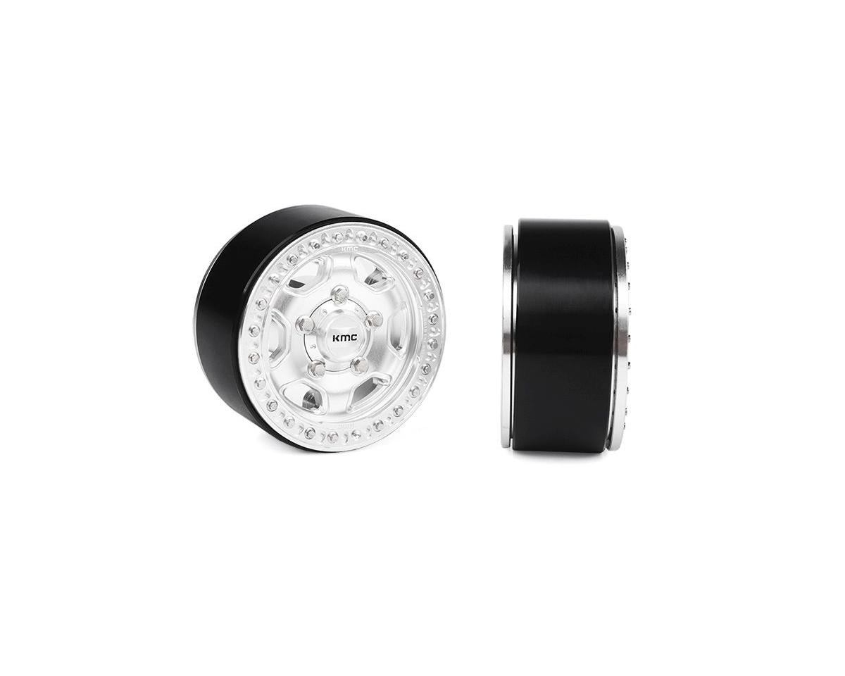 RC4WD KMC 1.7" Hex Rock Crawler Beadlock Wheels (Silver) (4)