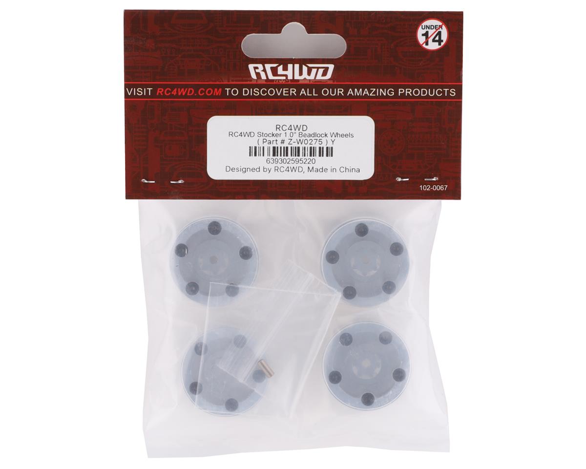 RC4WD Stocker 1.0" Beadlock Wheels (Silver) (4)