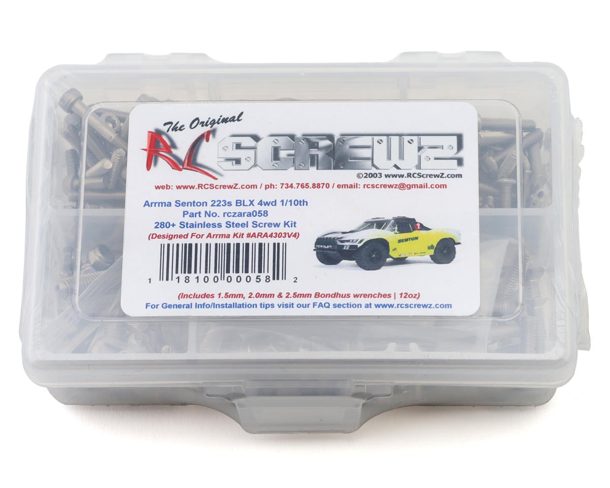 RC Screwz Arrma® Senton™ 223S BLX 1/10 Short Course Truck Stainless Steel
