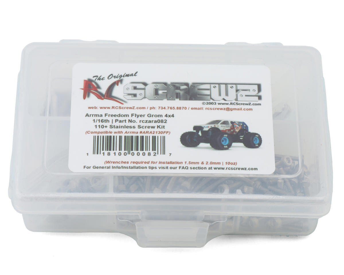 RC Screwz Arrma Freedom Flyer Grom 1/16 4x4 Monster Truck Stainless Steel Screw