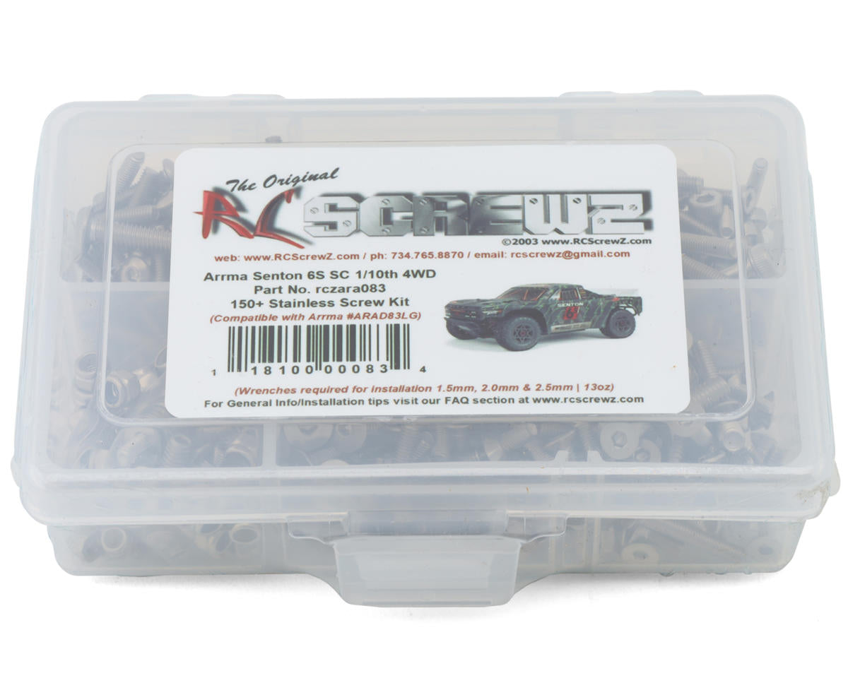 RC Screwz Arrma Senton 6S BLX 1/10 Short Course Truck Stainless Steel Screw Kit