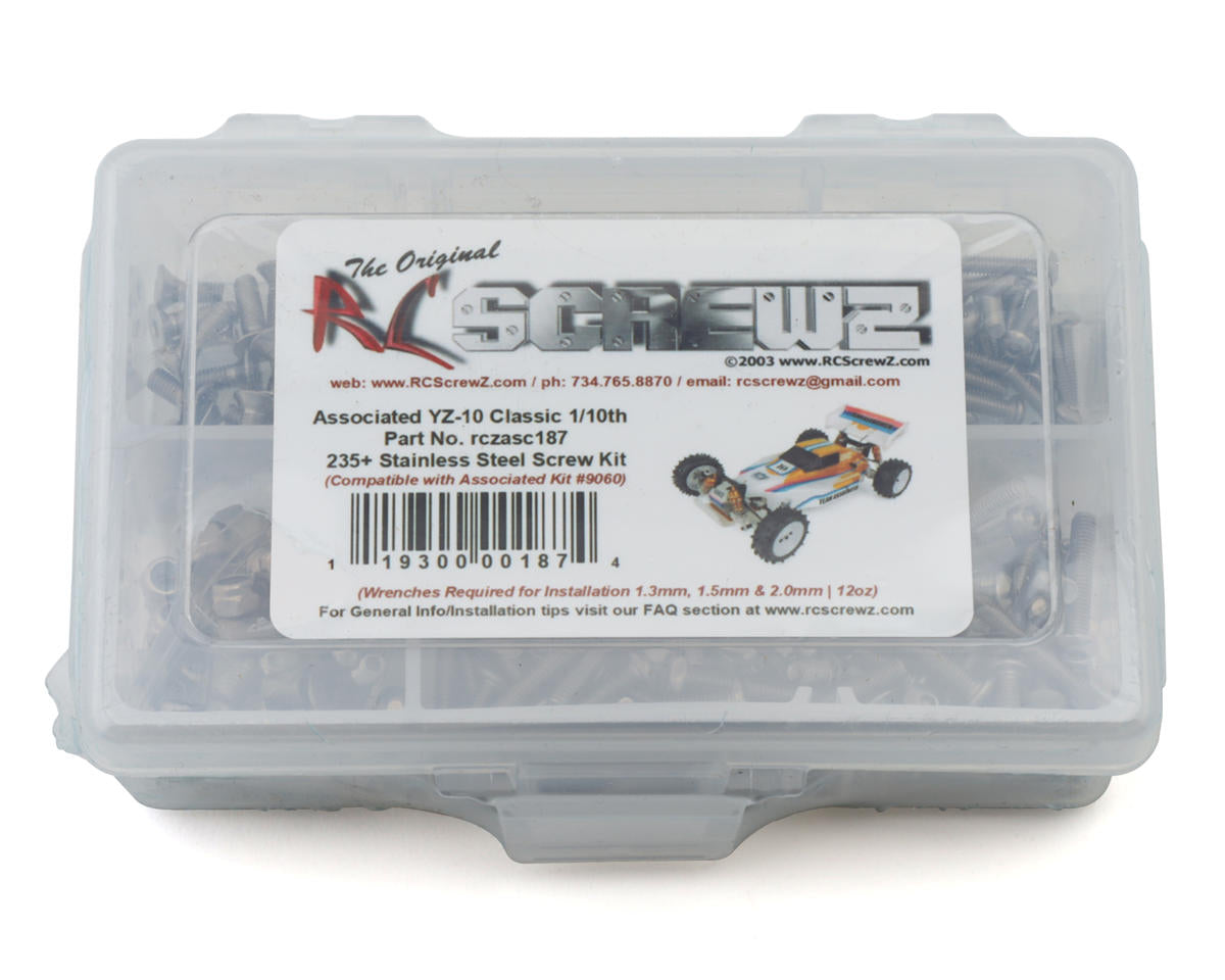 RC Screwz Team Associated YZ-10 Classic Stainless Steel Screw Kit