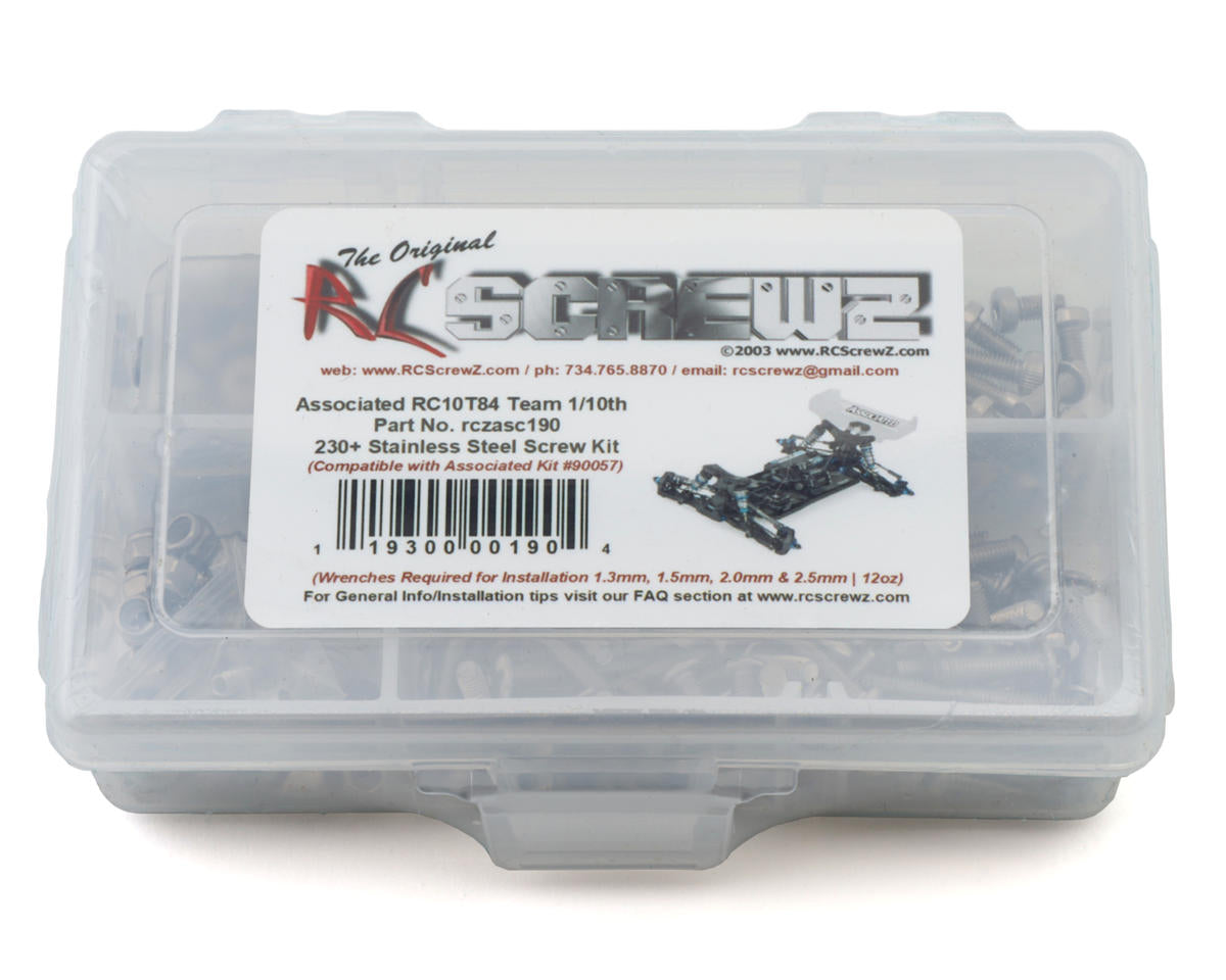 RC Screwz Team Associated RC10T84 Stainless Steel Screw Kit