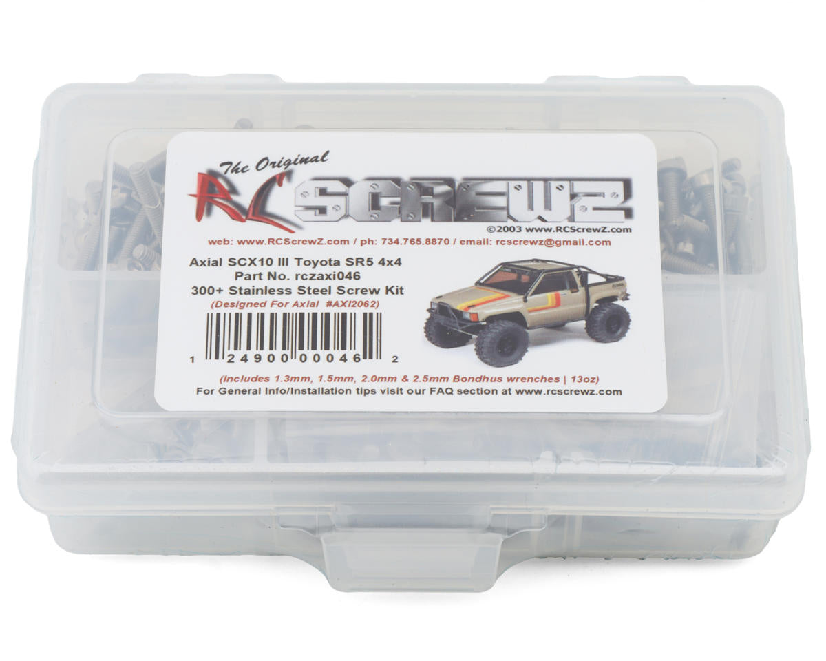 RC Screwz Axial SCX10 III 1987 Toyota SR5 RTR Stainless Steel Screws Kit