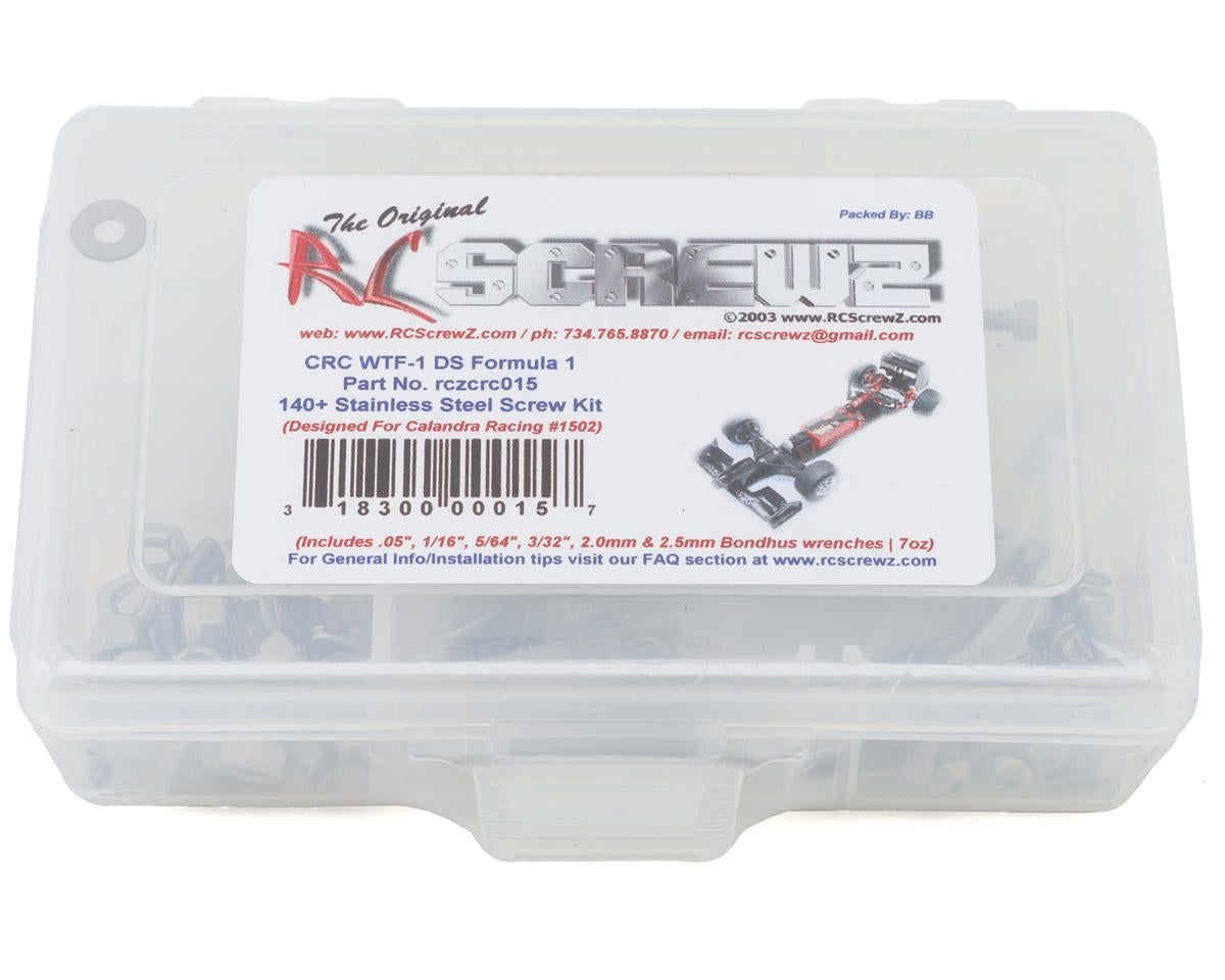 RC Screwz CRC WTF1 DS Formula 1 Stainless Steel Screw Kit
