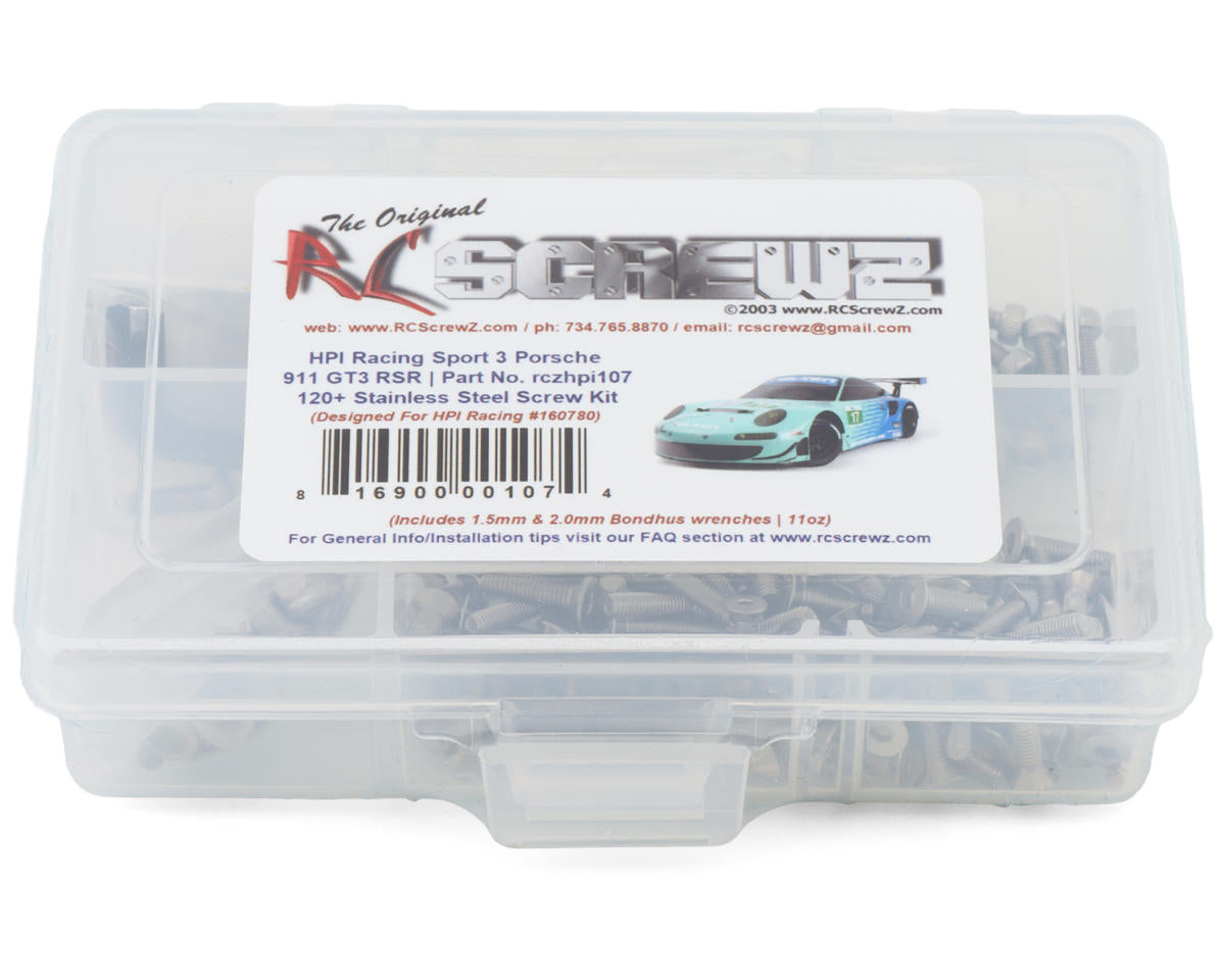 RC Screwz HPI Sport 3 Porsche 911 GT3 Stainless Steel Screw Kit