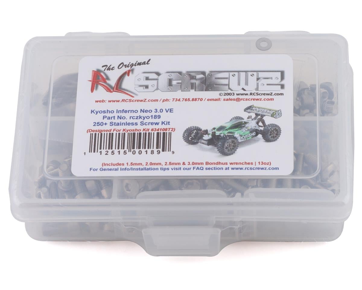 RC Screwz Kyosho Inferno NEO 3.0 VE Stainless Steel Screw Kit