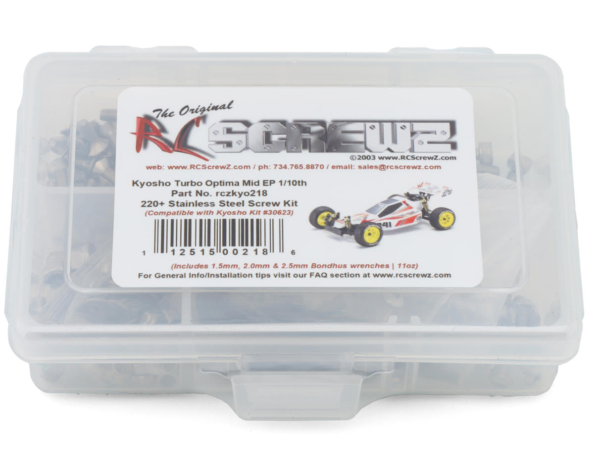RC Screwz Kyosho Turbo Optima Mid EP Stainless Steel Screws Kit