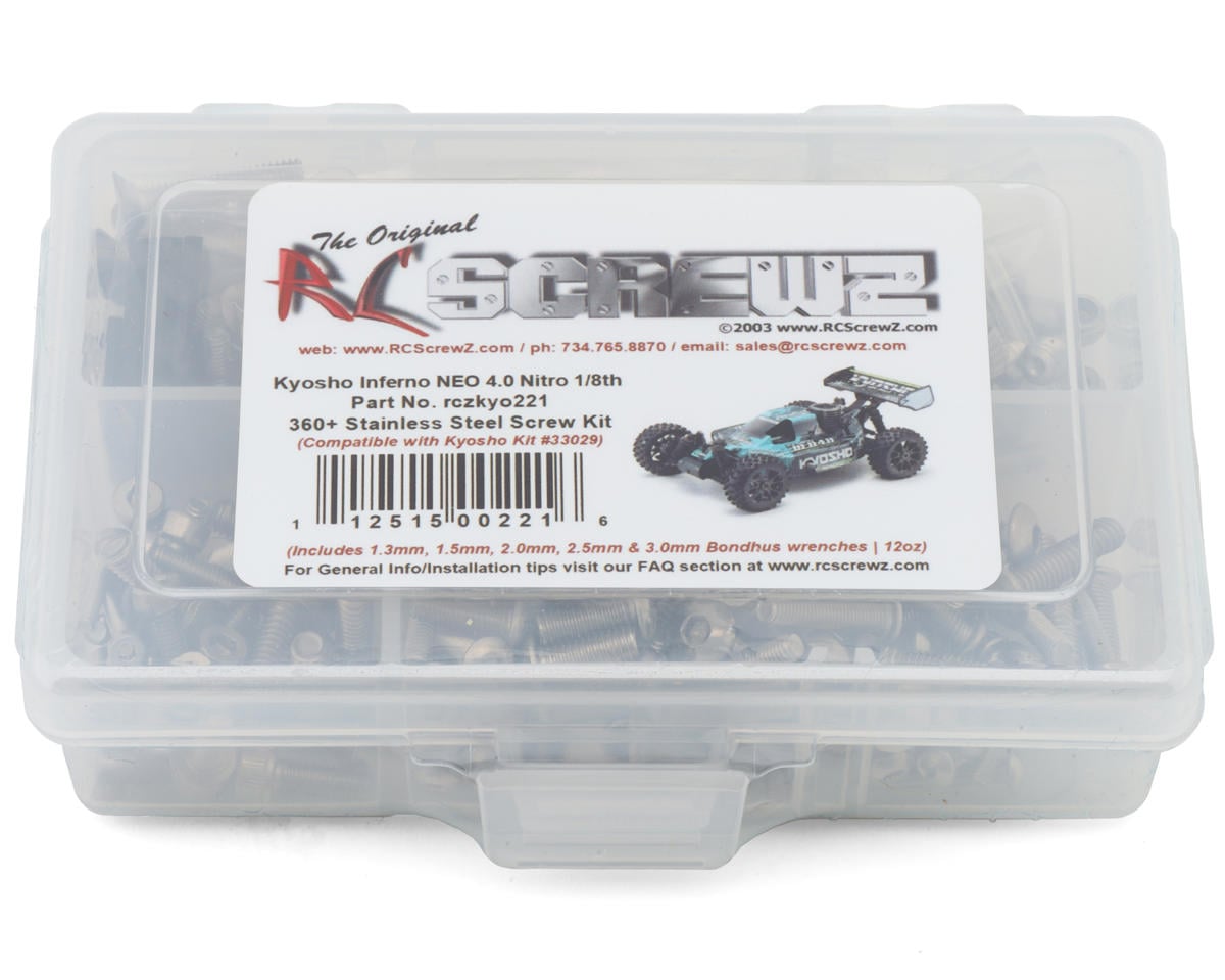 RC Screwz Kyosho Inferno Neo 4.0 Nitro Readyset Stainless Steel Screws Kit