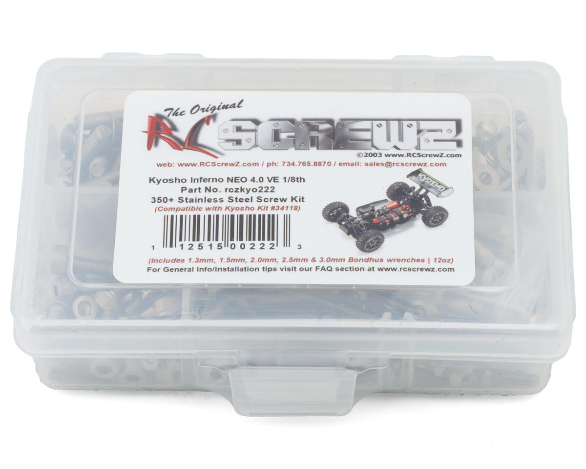 RC Screwz Kyosho Inferno Neo 4.0 VE Readyset Stainless Steel Screws Kit