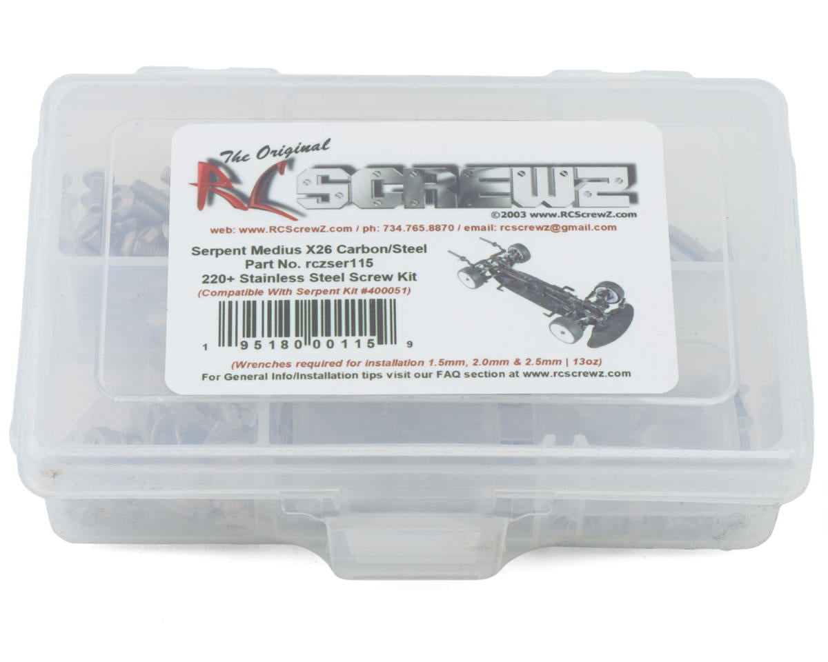 RC Screwz Serpent Medius X26 Stainless Steel Screw Kit