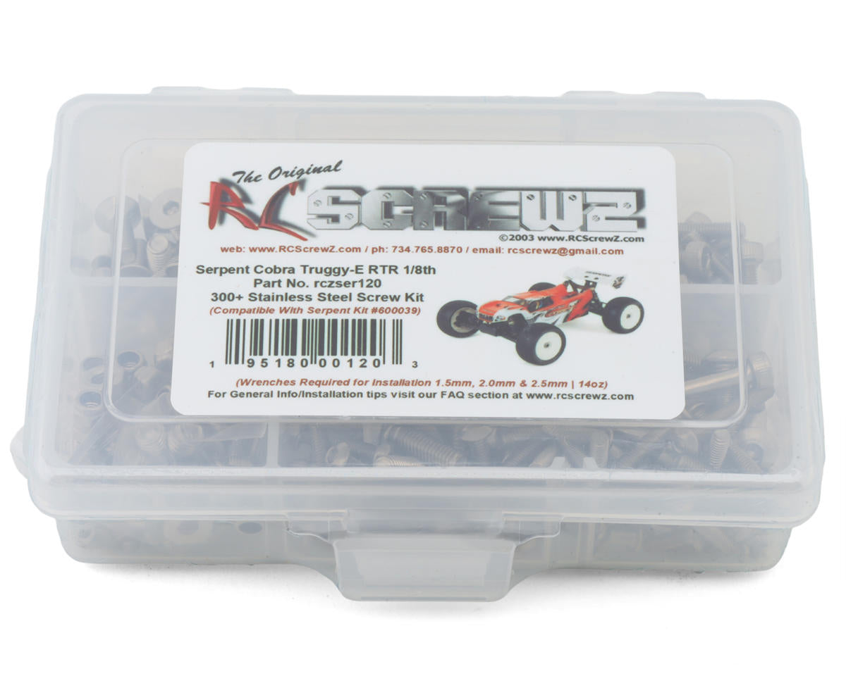 RC Screwz Serpent S811T-E "Cobra E" 1/8 4WD Truggy Stainless Steel Screw Kit