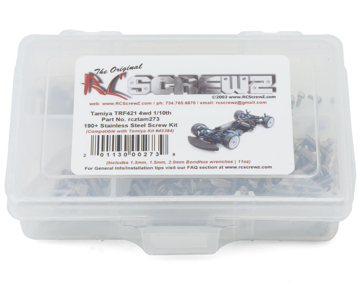 RC Screwz Tamiya TRF421 4WD Stainless Steel Screws Kit