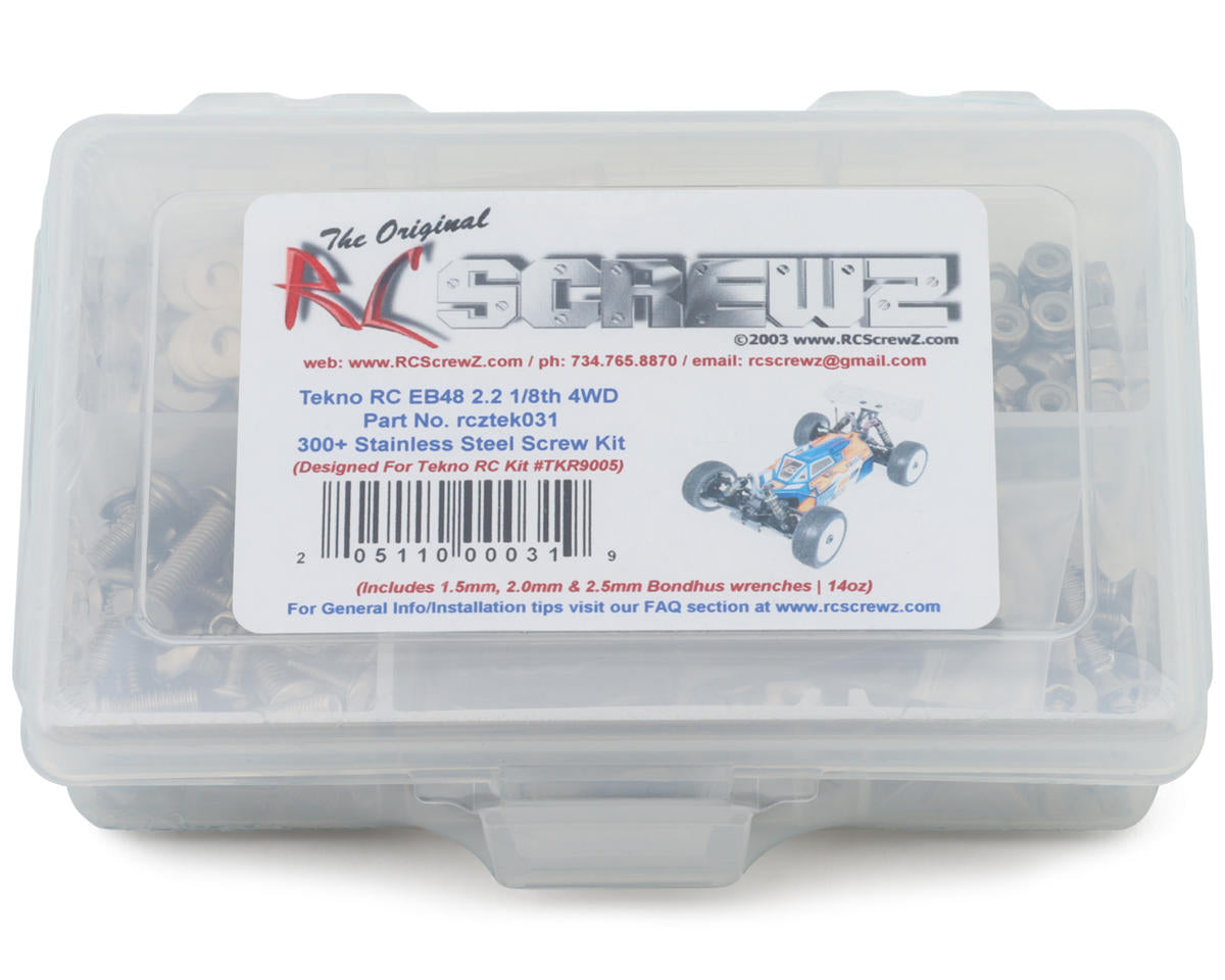 RC Screwz Tekno EB48 2.2 1/8 Buggy Stainless Steel Screw Kit