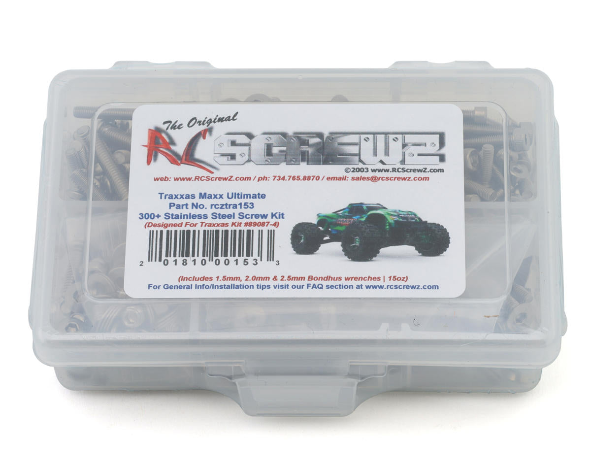 RC Screwz Stainless Steel Screw Kit for Traxxas® Maxx® Ultimate