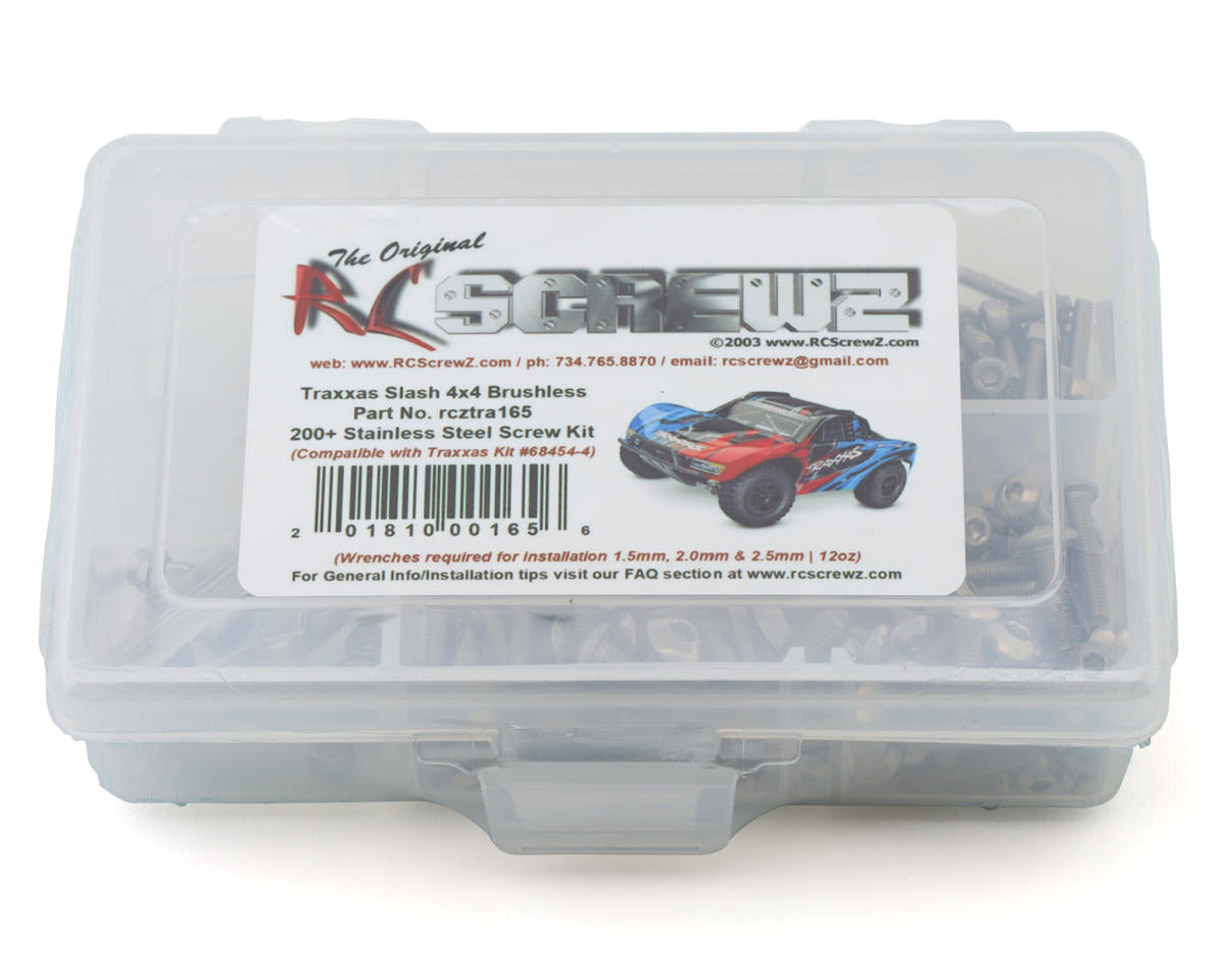 RC Screwz Stainless Steel Screw Kit for Traxxas® Slash® 4x4 VX3 1/10 Brushless