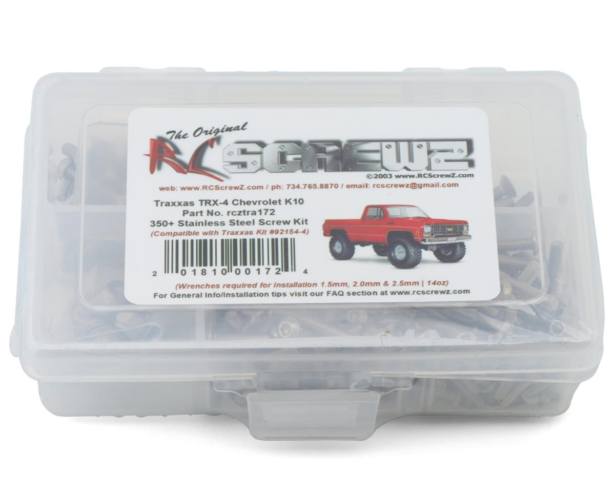 RC Screwz Stainless Steel Screw Kit for Traxxas® TRX-4® 1/10 Chevrolet® K10