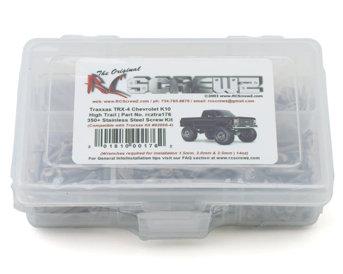 RC Screwz Stainless Steel Screw Kit for Traxxas® TRX-4® 1/10 High Trail