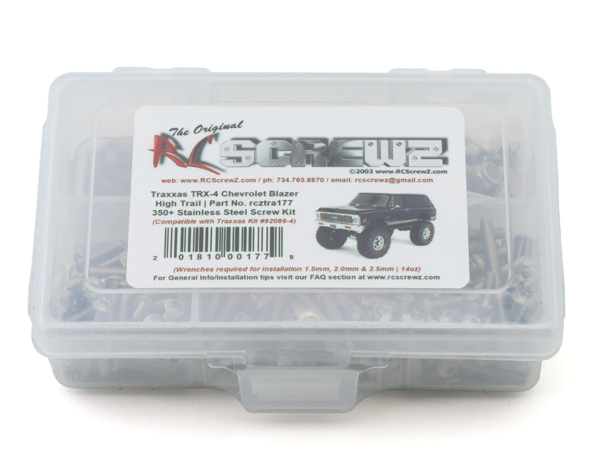 RC Screwz Stainless Steel Screw Kit for Traxxas® TRX-4® 1/10 High Trail