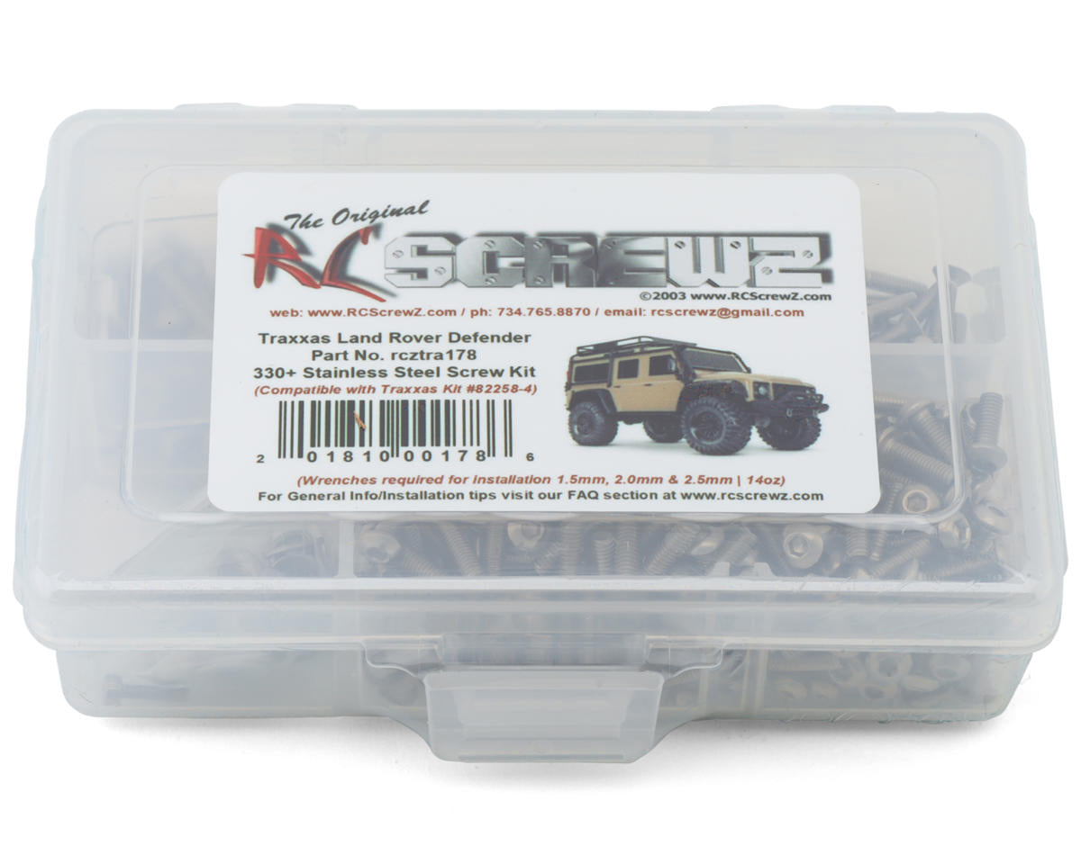 RC Screwz Stainless Steel Screw Kit for Traxxas® TRX-4® 1/10 Land Rover Defender