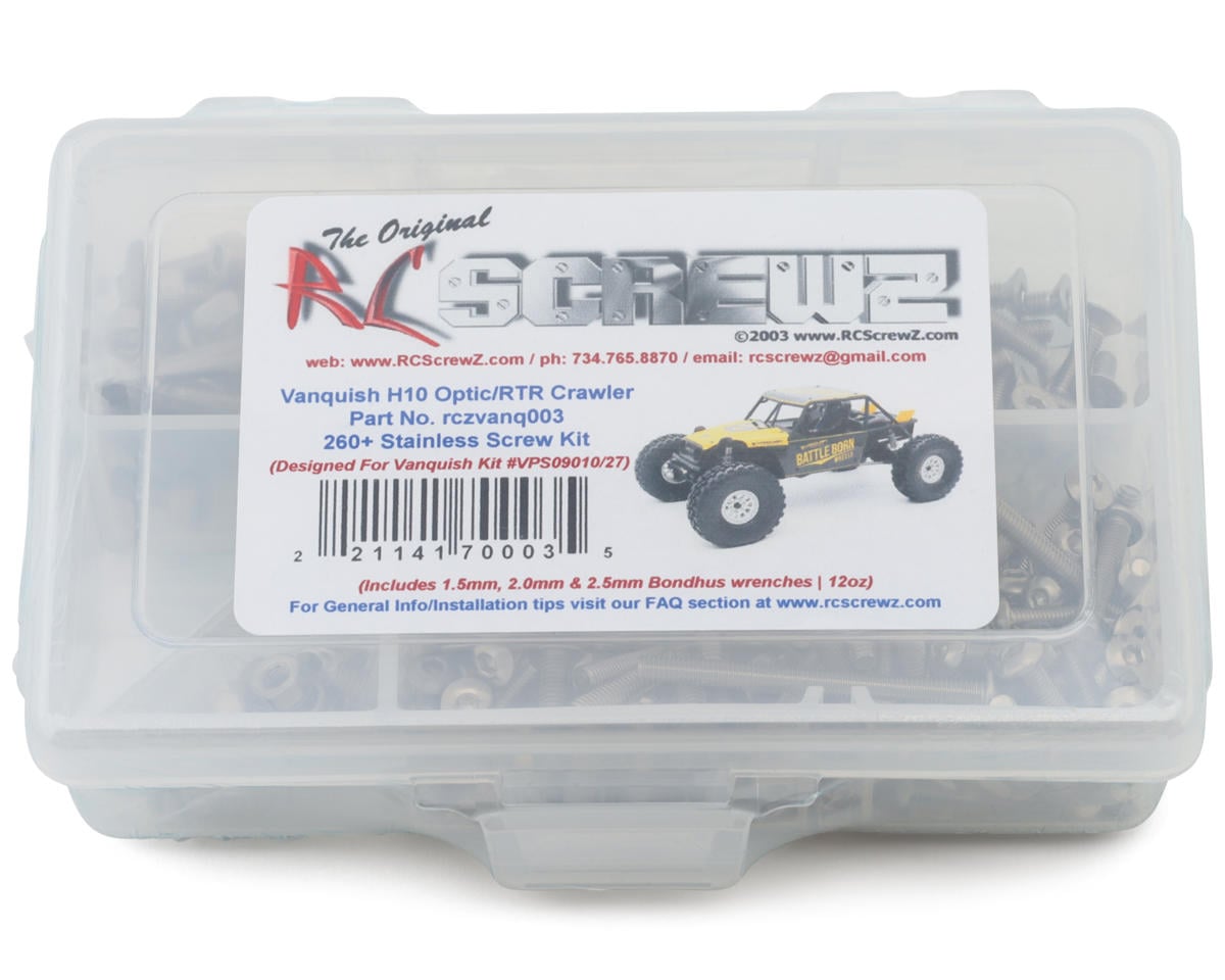 RC Screwz Vanquish H10 Optic Crawler Stainless Steel Screw Kit