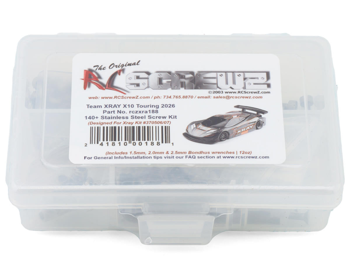 RC Screwz Xray X10 '26 Stainless Steel Screws Kit