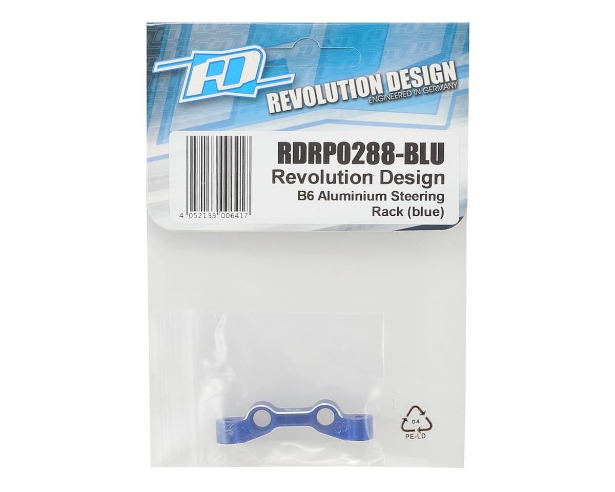 Revolution Design B6 Aluminum Steering Rack (Blue)