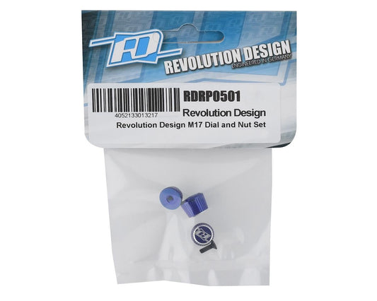 Revolution Design M17 Dial & Nut Set (Blue)