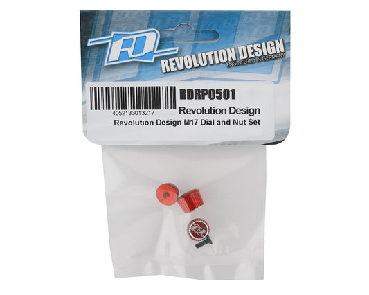 Revolution Design M17 Dial & Nut Set (Red)