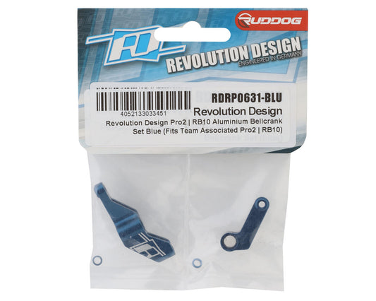 Revolution Design AE RB10 Aluminum Bellcrank Set (Blue)