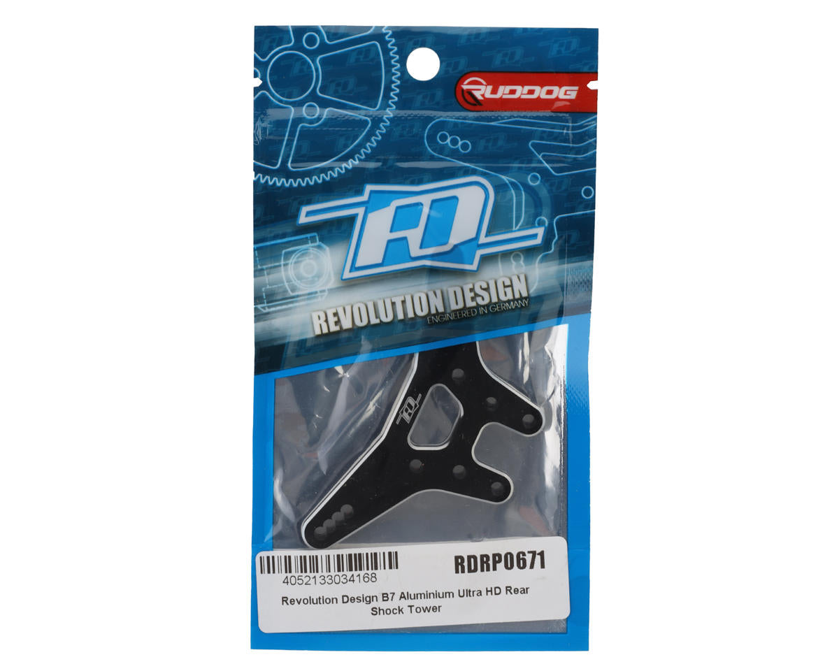 Revolution Design B7 Aluminium Ultra HD Rear Shock Tower (Black)