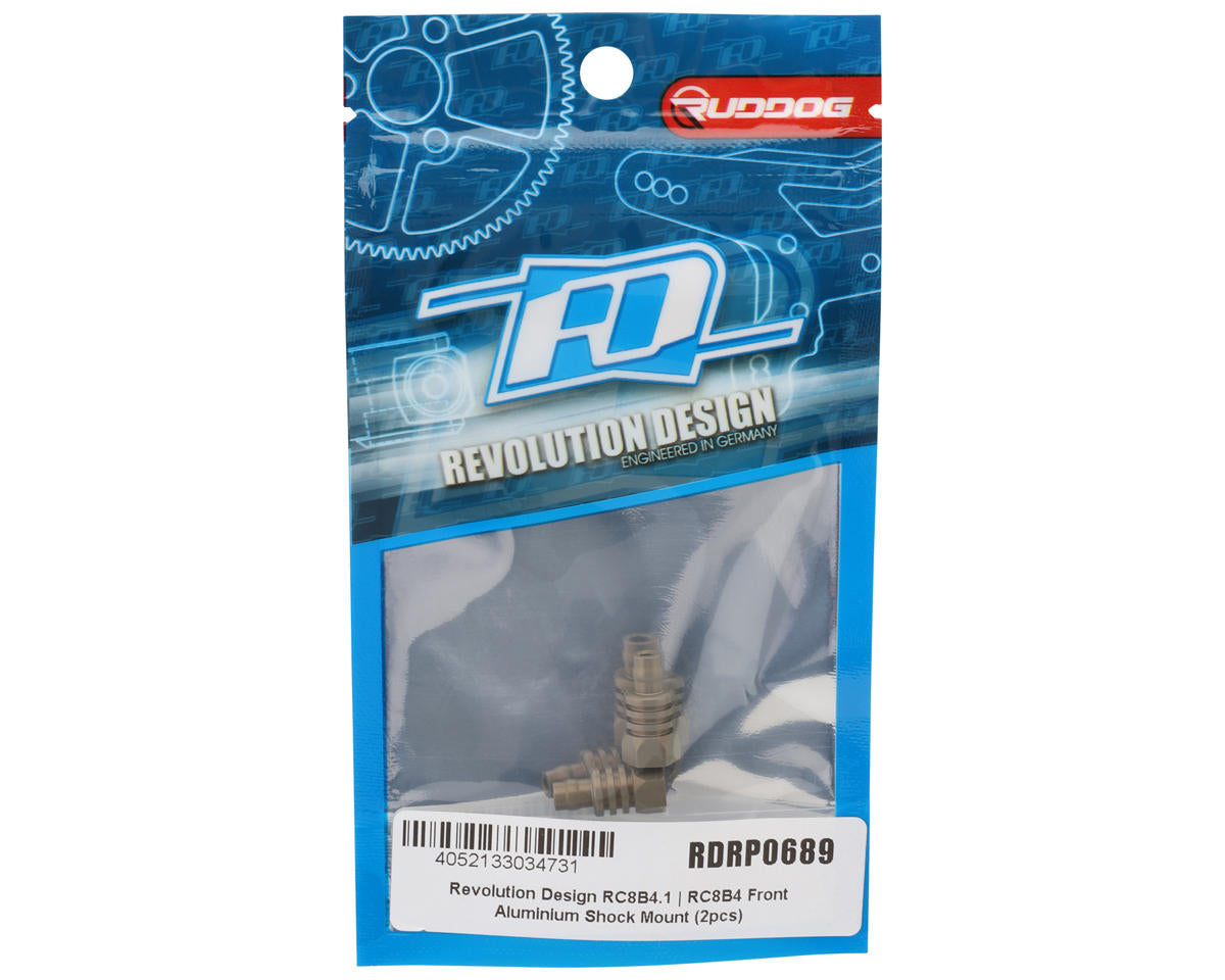 Revolution Design RC8B4.1/RC8B4 Front Aluminum Shock Mounts (2)