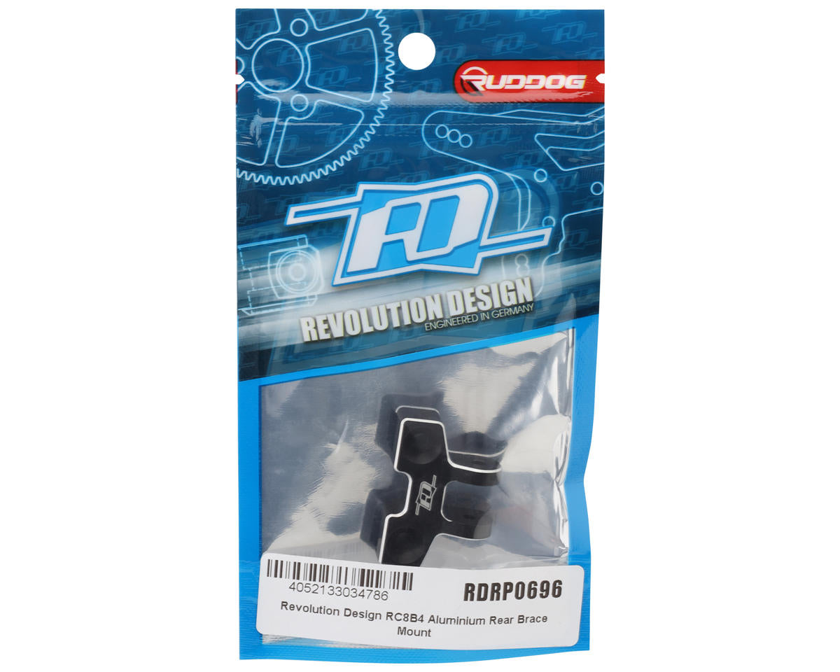 Revolution Design RC8B4/RC8B4.1 Aluminum Rear Brace Mount (Black)