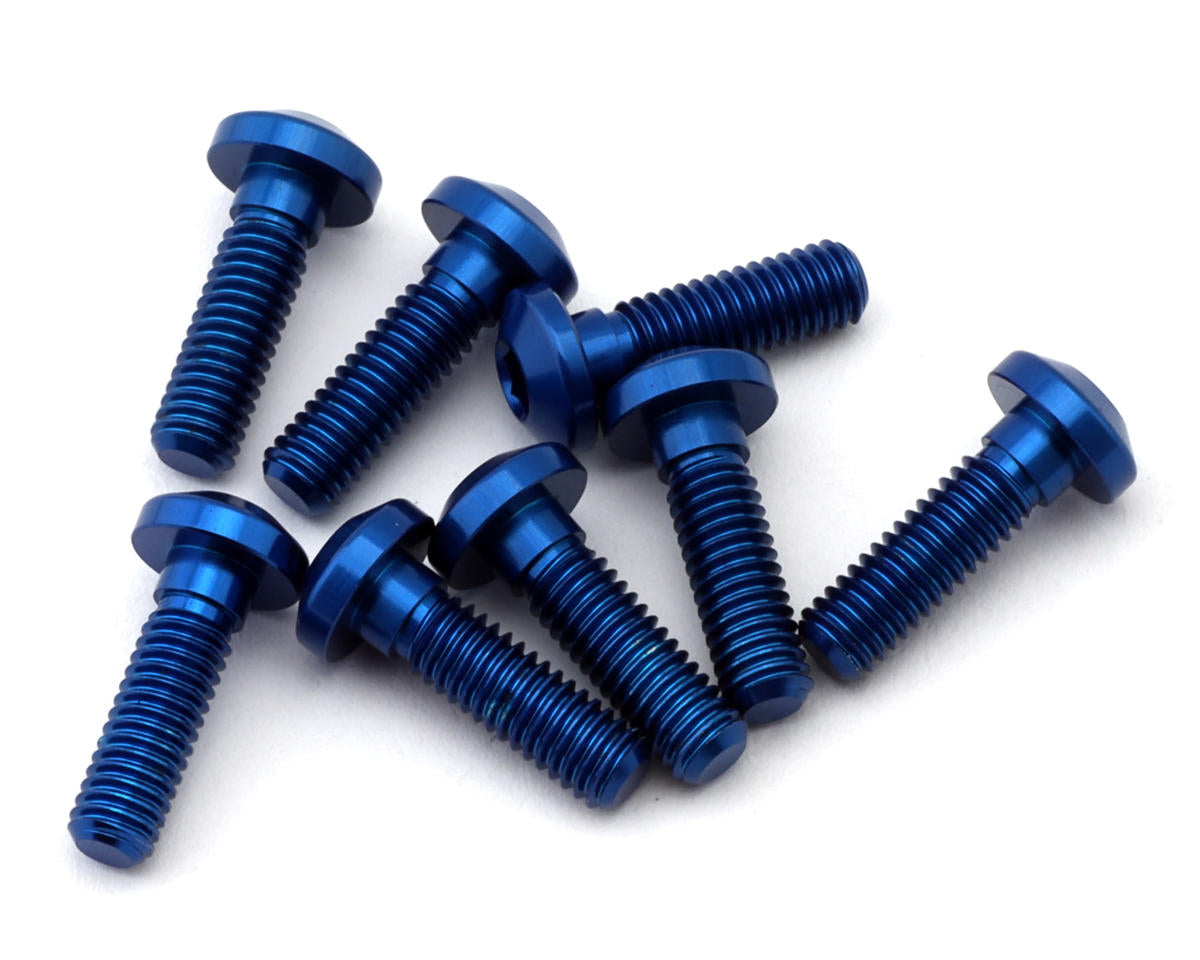 Revolution Design Team Associated RC10B7 Aluminum Centering Screws (Blue) (8)