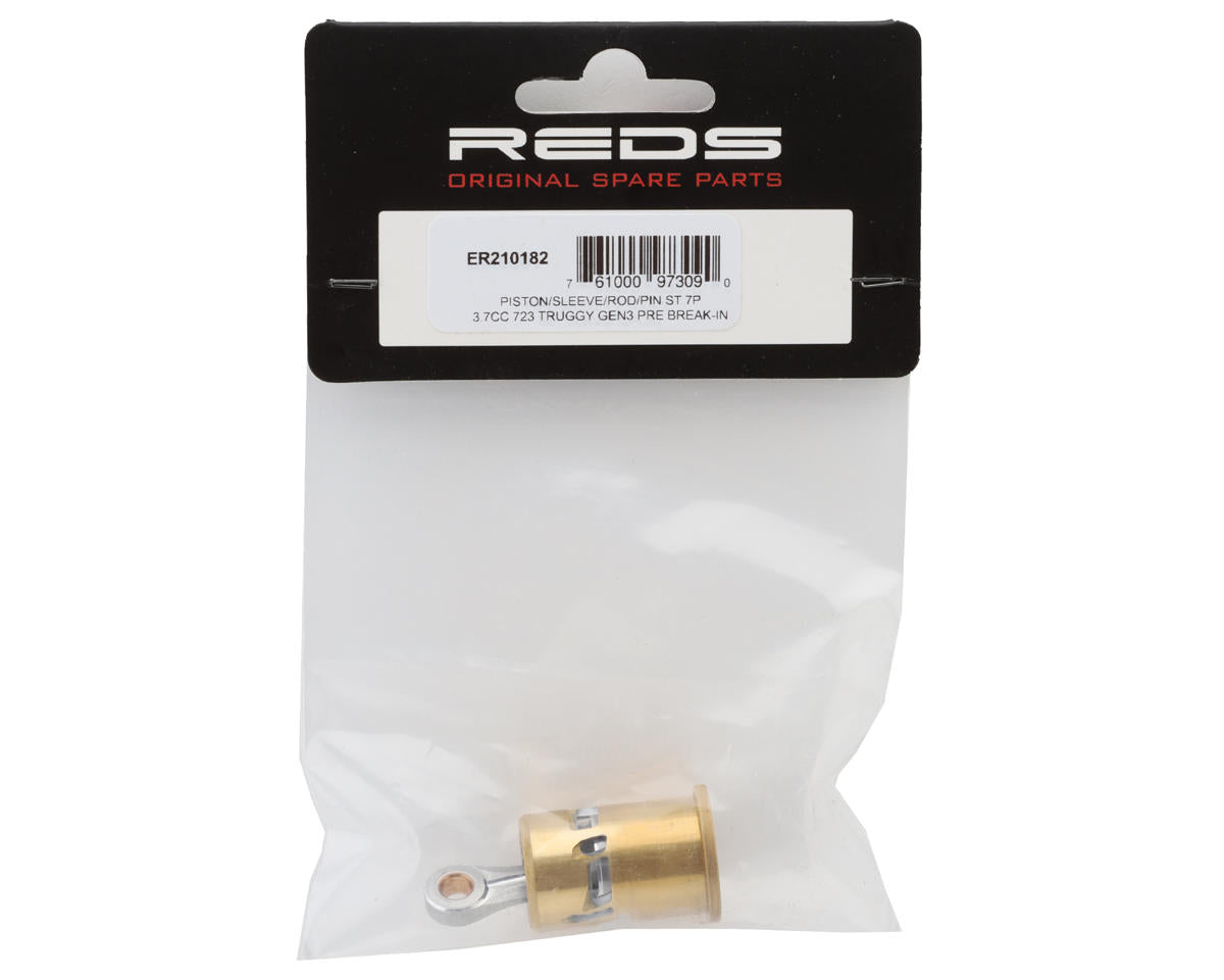 REDS 723 Truggy Pro Tuned Gen3 (3.7cc) Engine Piston Sleeve, Rod & Pin Set