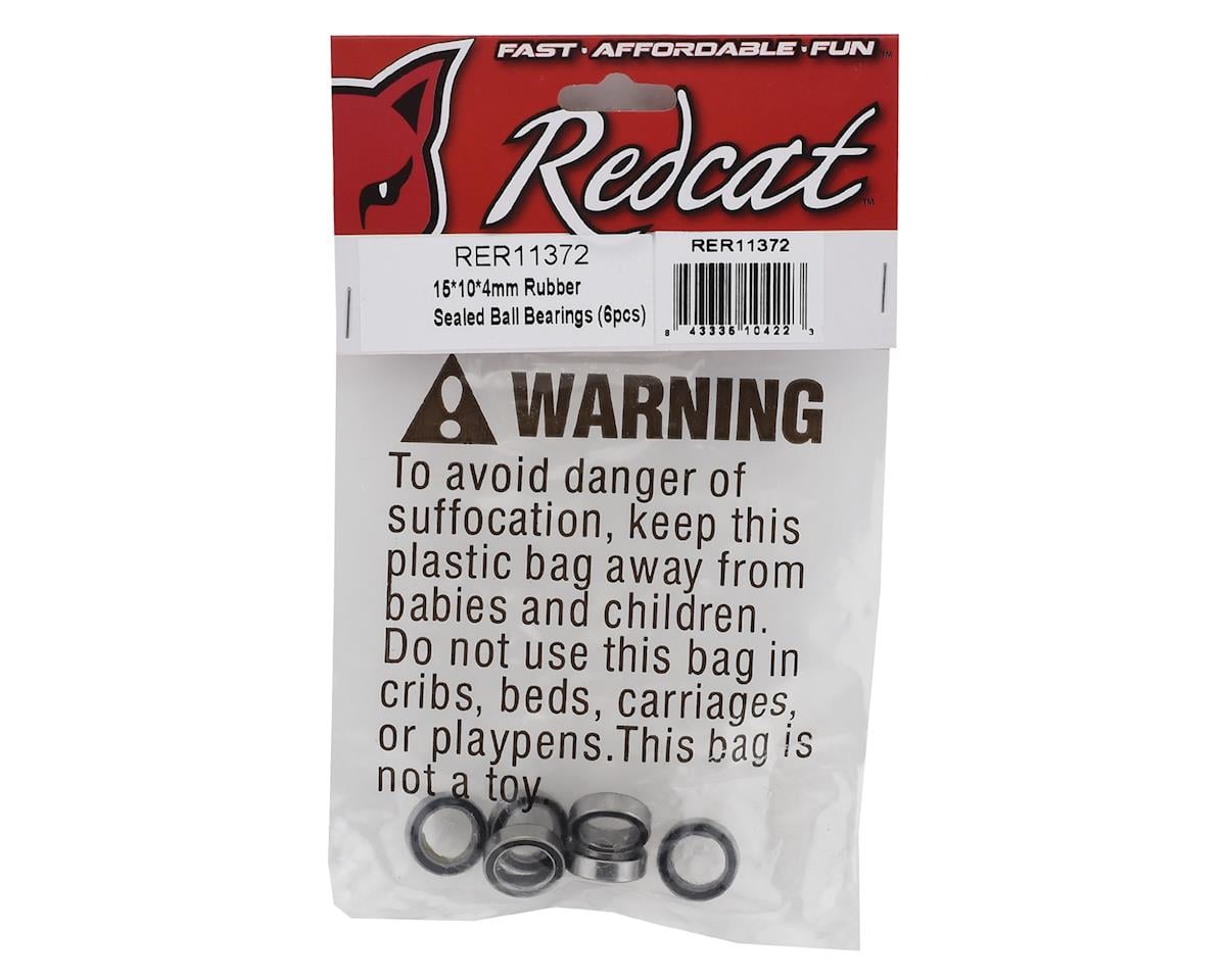 Redcat 15x10x4mm Ball Bearings (6)