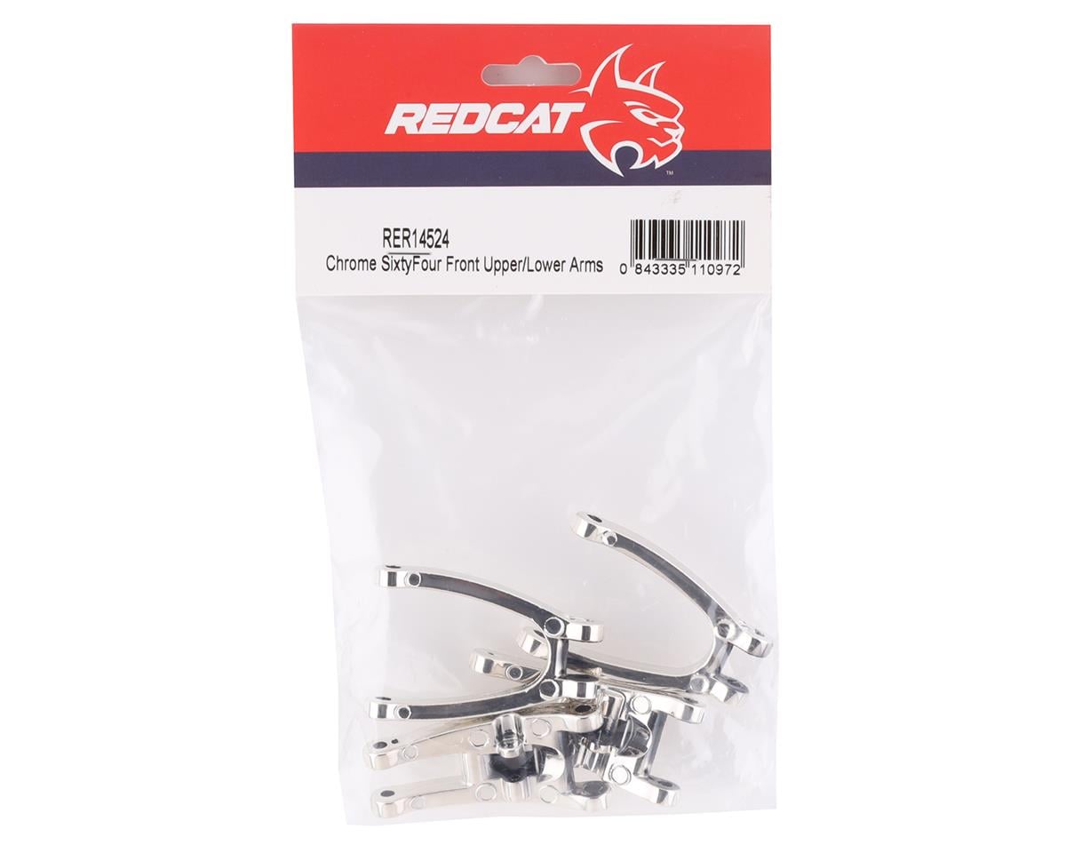 Redcat SixtyFour Front Upper & Lower Arms (Chrome)