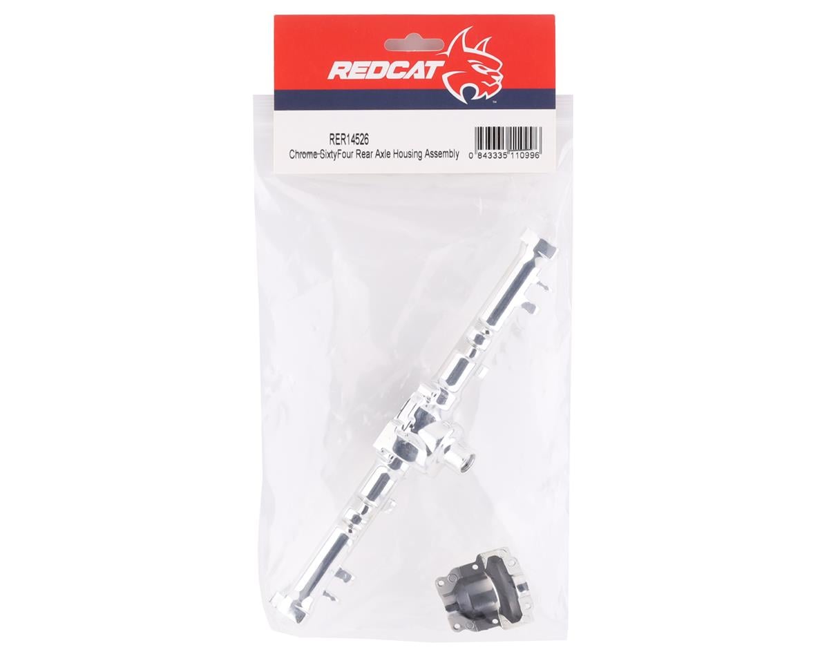 Redcat SixtyFour Rear Axle Housing Assembly (Chrome)